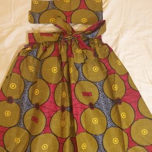 Midi Skirt w/matching Headwrap